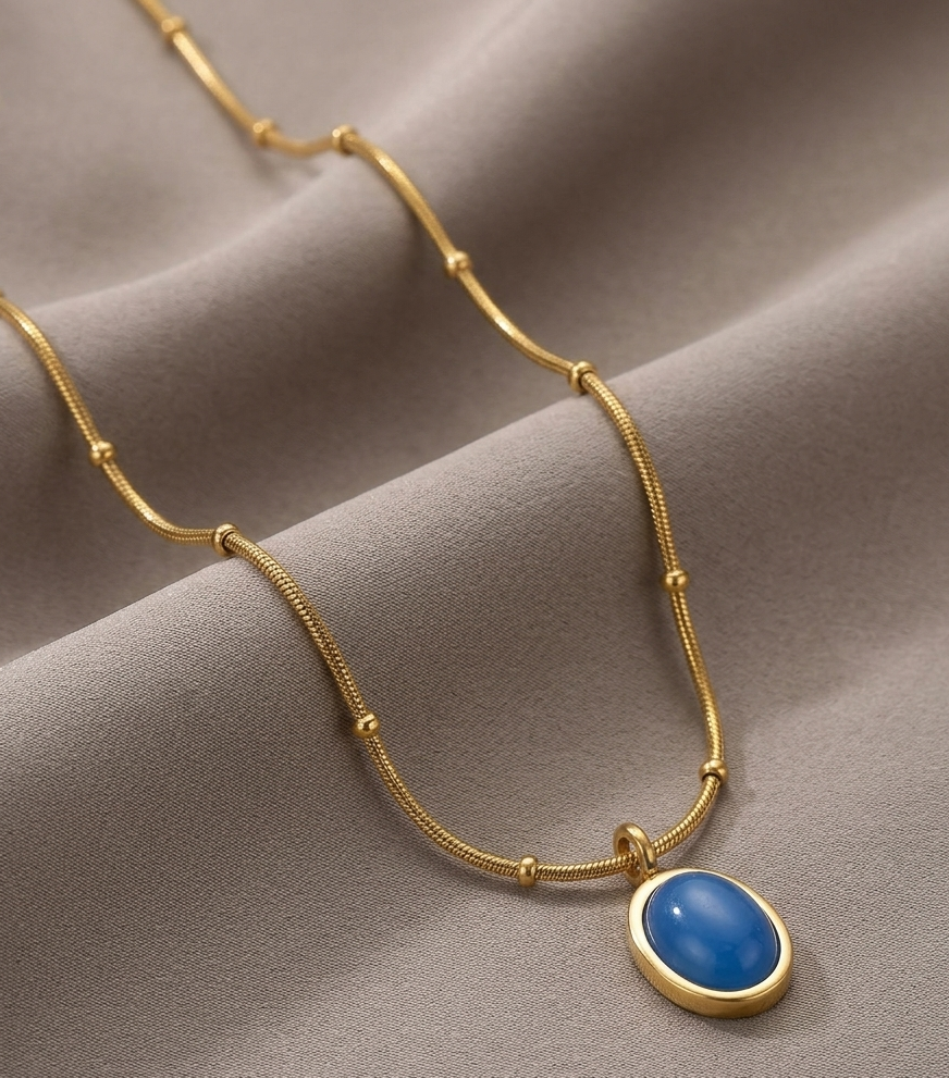 Azure Charm Necklace