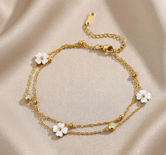 Gold Flower Bracelet