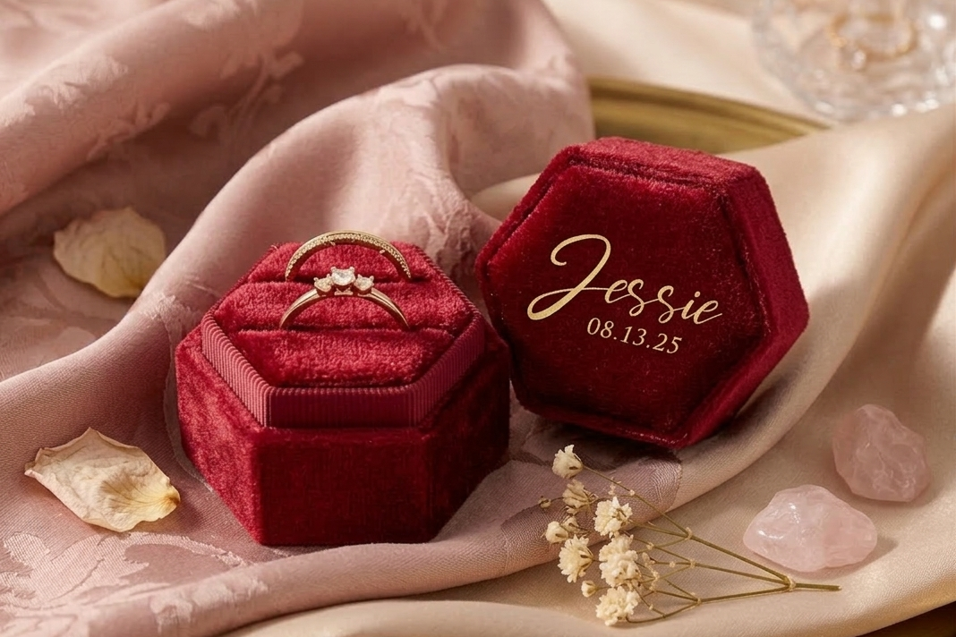 Customizable Ring Box - Velvet