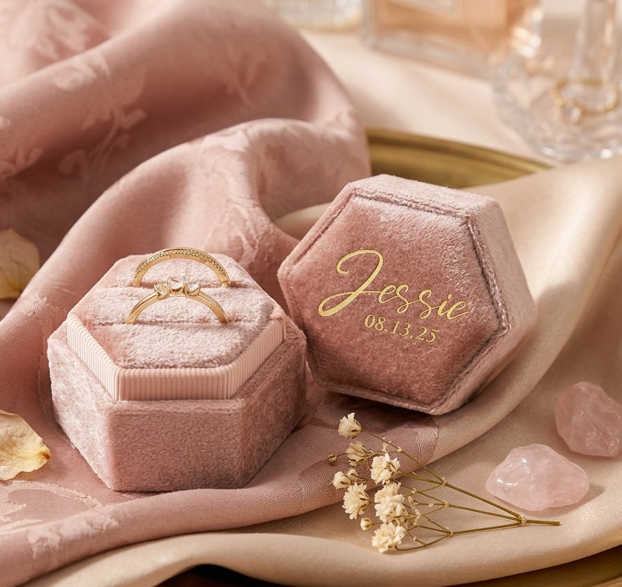 Customizable Ring Box - Velvet