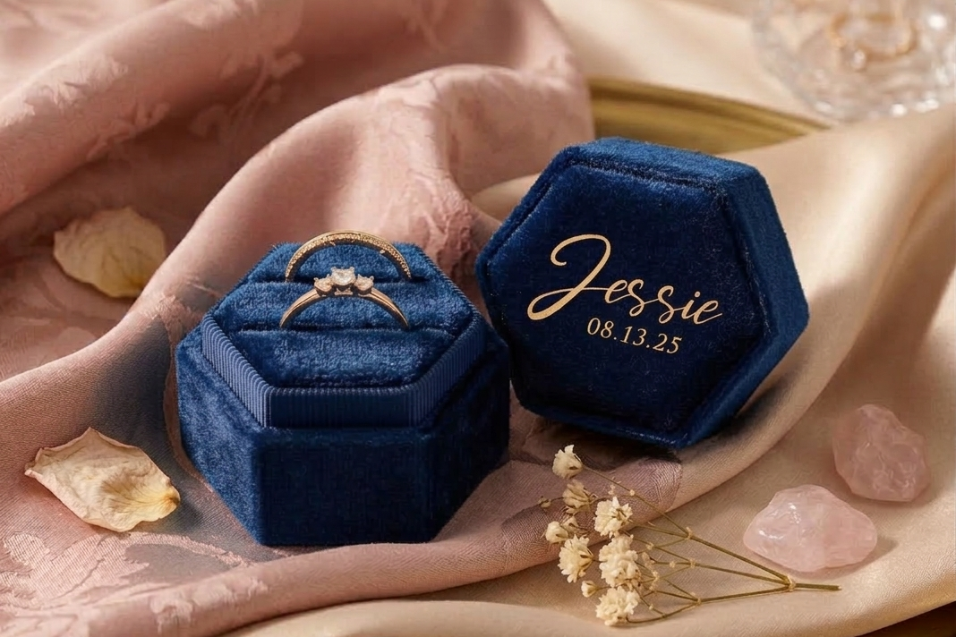 Customizable Ring Box - Velvet
