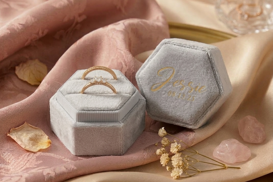 Customizable Ring Box - Velvet