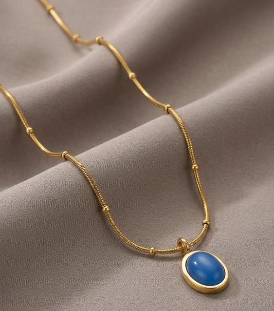 Azure Charm Necklace